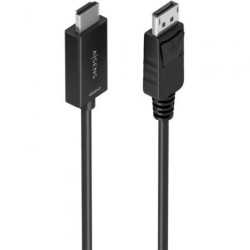 Cable Conversor Aisens A125-0894/ DisplayPort Macho - HDMI 4K Macho/ 2m/ Negro - A125-0894