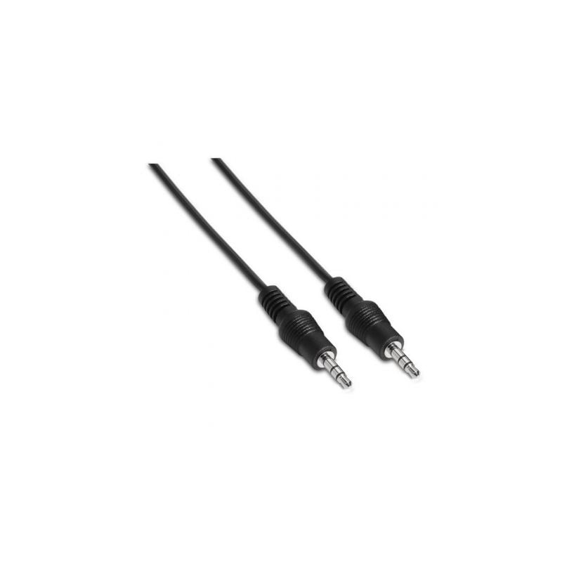 Cable Estéreo Aisens A128-0142/ Jack 3.5 Macho - Jack 3.5 Macho/ Hasta 0.1W/ 1.5m/ Negro - A128-0142
