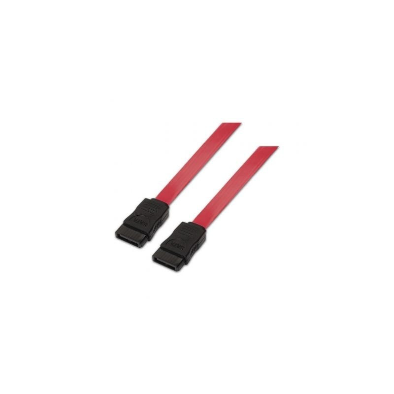 Cable SATA Aisens A130-0153/ SATA Hembra - SATA Hembra/ Hasta 0.1W/ 768Mbps/ 50cm/ Rojo - A130-0153