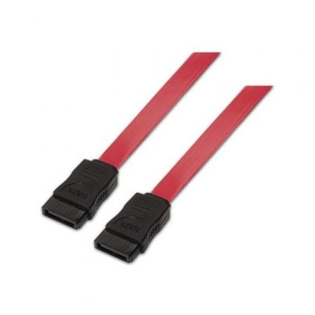 Cable SATA Aisens A130-0153/ SATA Hembra - SATA Hembra/ Hasta 0.1W/ 768Mbps/ 50cm/ Rojo - A130-0153