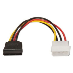 Cable Alimentación SATA Aisens A131-0158/ Molex 4 PIN Macho - SATA Hembra/ Hasta 54W/ 16cm - A131-0158