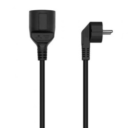 Cable Alargador de Alimentación Aisens A132-0603/ CEE7 Macho - CEE7 Hembra/ Hasta 1500W/ 10m/ Negro - A132-0603