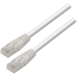 Cable de Red RJ45 UTP Aisens A133-0197/ Cat.5e/ 1m/ Blanco - A133-0197