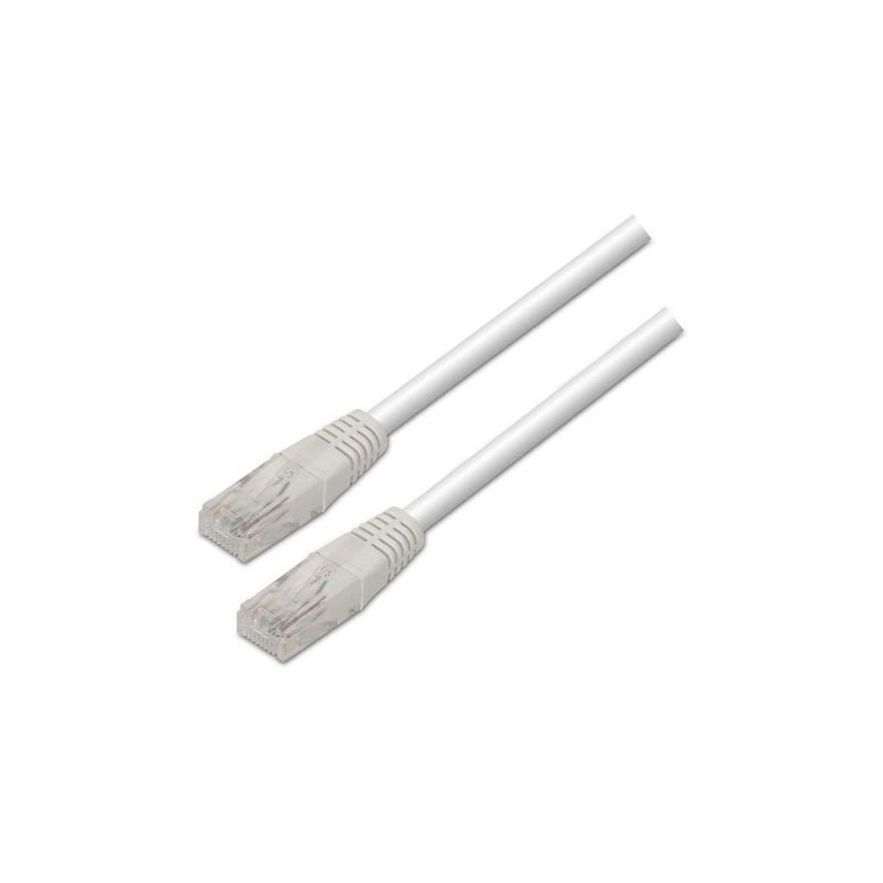 Cable de Red RJ45 UTP Aisens A133-0197/ Cat.5e/ 1m/ Blanco - A133-0197