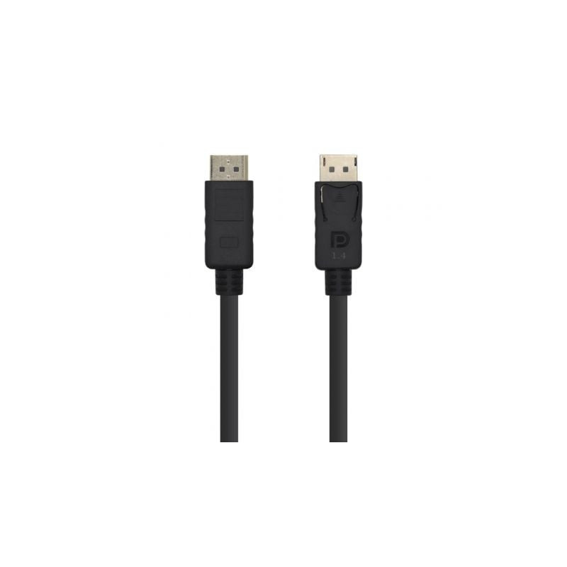 Cable DisplayPort 1.4 8K Aisens A149-0390/ DisplayPort Macho - DisplayPort Macho/ 2m/ Negro - A149-0390