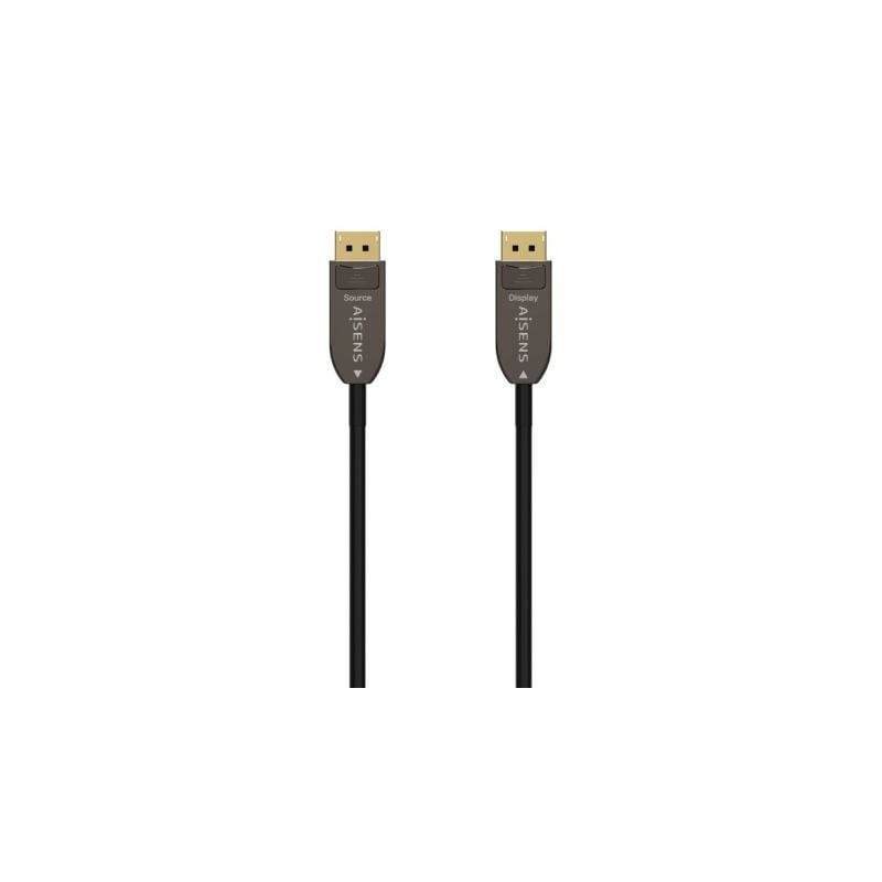 Cable DisplayPort 1.4 AOC 8K Aisens A155-0608/ DisplayPort Macho - DisplayPort Macho/ 20m/ Negro - A155-0608