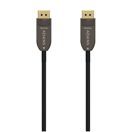 Cable DisplayPort 1.4 AOC 8K Aisens A155-0608/ DisplayPort Macho - DisplayPort Macho/ 20m/ Negro - A155-0608