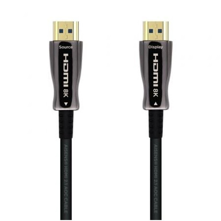 Cable HDMI 2.1 AOC 8K Aisens A153-0521/ HDMI Macho - HDMI Macho/ 50m/ Negro - A153-0521