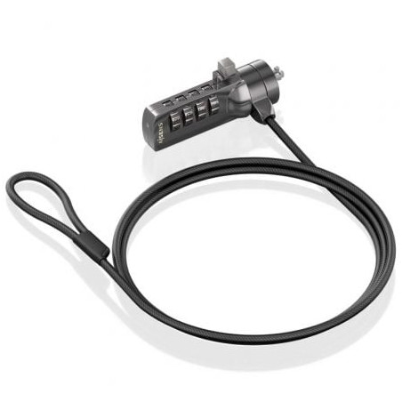Cable de Seguridad para Portátiles Aisens ASLK-D40N03-BK/ 1.5m - ASLK-D40N03-BK