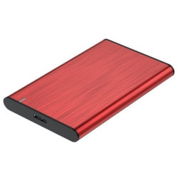 Caja Externa para Disco Duro de 2.5" Aisens ASE-2525RED/ USB 3.1/ Sin tornillos - ASE-2525RED