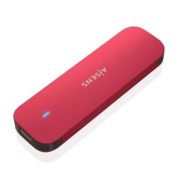 Caja Externa para Disco SSD M.2 NVMe Aisens ASM2-027RED/ USB 3.2/ Sin tornillos - ASM2-027RED