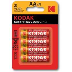 Pilas Aa Kodak Extra Heavy Duty Zinc Lr6 Pack 4 Unidades 105 - 0887930951042