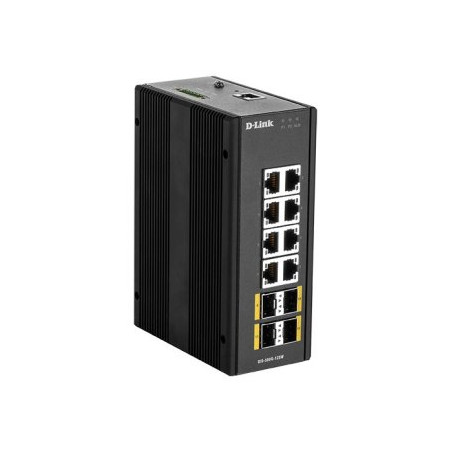 SWITCH INDUSTRIAL D-LINK DIS-300G-14PS 8P POE + 4P GIGA BASE SFP - DIS-300G-14PSW
