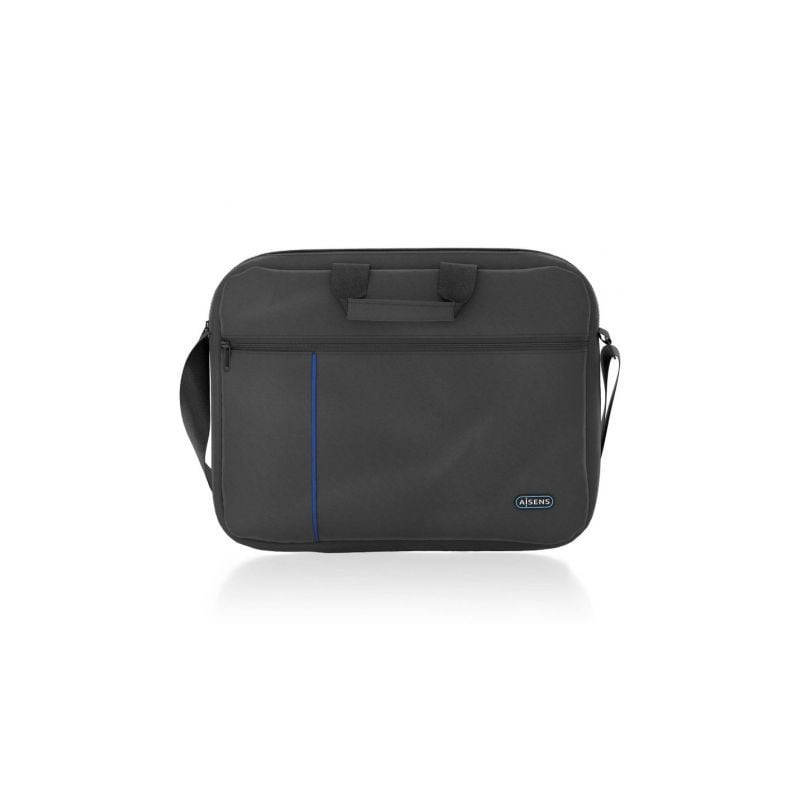 Maletín Aisens ASBG-BC021-BK para Portátiles hasta 15.6"/ Negro - ASBG-BC021-BK