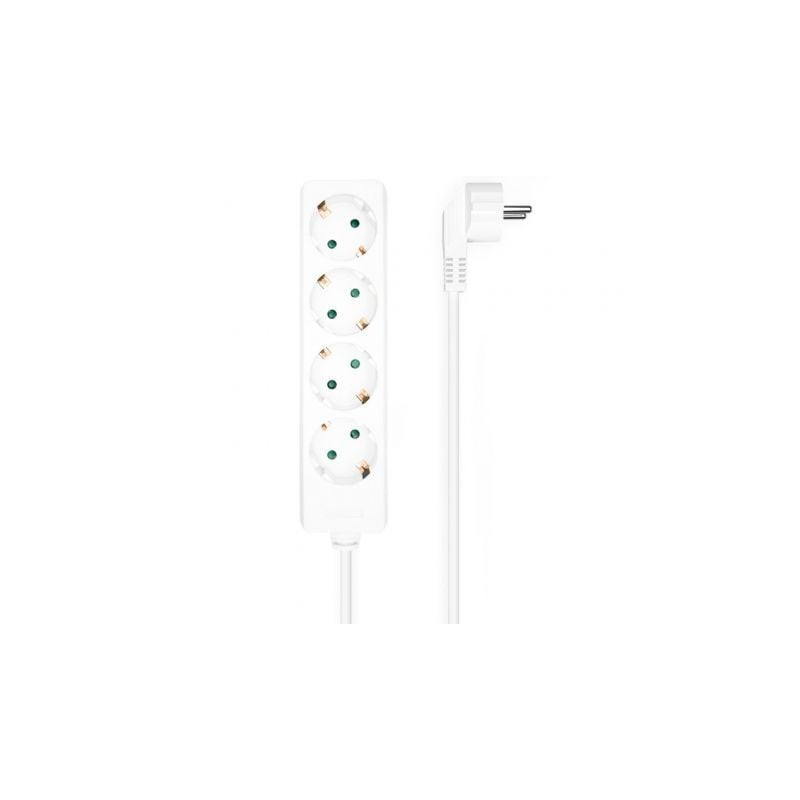 Regleta Aisens A154-0533/ 4 Tomas de Corriente/ Cable 1.4m/ Blanco - A154-0533