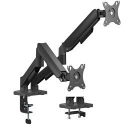 Soporte de Mesa con Contrapeso para 2 Monitores Aisens DT32TSR-357/ Giratorio/ Inclinable/ hasta 9kg - DT32TSR-357