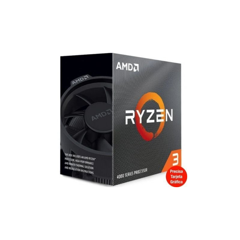 Procesador AMD Ryzen 3 4100 3.80GHz Socket AM4 - 100-100000510BOX