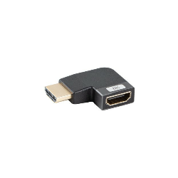 ADAPTADOR 8K LANBERG HDMI(M) A HDMI(H) ANGULO IZQUIERDA ALUMINIO PLATA - AD-HDMI-09