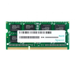 Memoria RAM Apacer DS.04G2K.KAM 4GB/ DDR3/ 1600MHz/ 1.5V/ CL11/ SODIMM - DS.04G2K.KAM