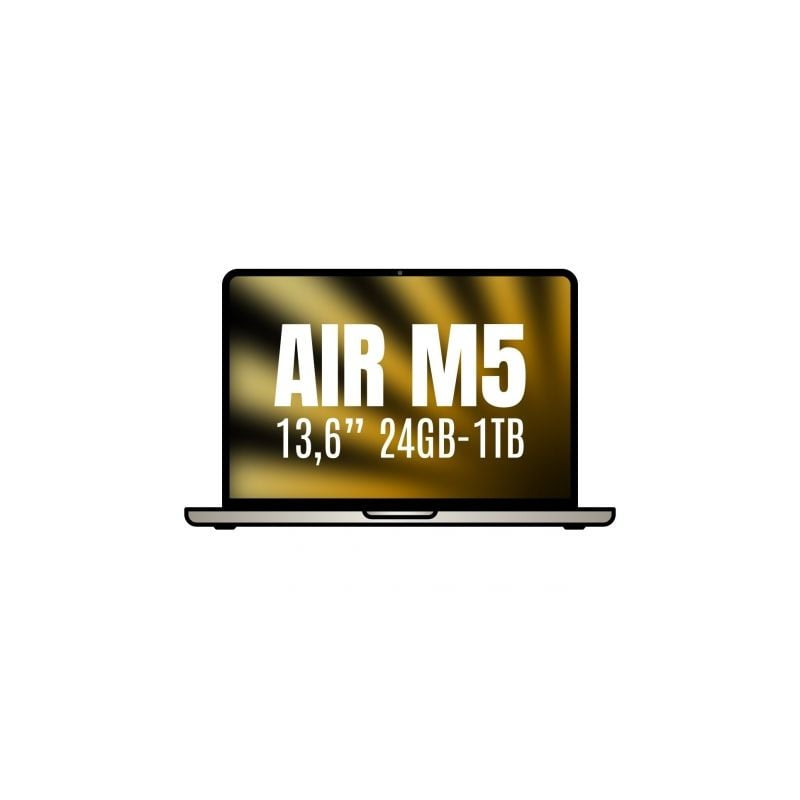 Apple Macbook Air 13,6"/ M5 10-Core CPU/ 24GB/ 1TB SSD/ 10-Core GPU/ Blanco Estrella - MDHD4Y/A
