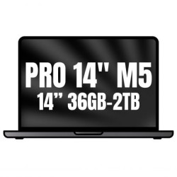 Apple Macbook Pro 14"/ M5 Max 18-Core CPU/ 36GB/ 2TB SSD/ 32-Core GPU/ Negro Espacial - MGDU4Y/A