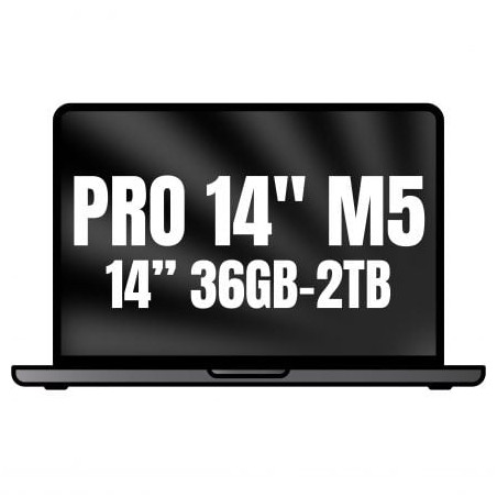 Apple Macbook Pro 14"/ M5 Max 18-Core CPU/ 36GB/ 2TB SSD/ 32-Core GPU/ Negro Espacial - MGDU4Y/A
