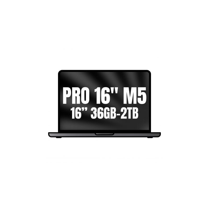 Apple Macbook Pro 16"/ M5 Max 18-Core CPU/ 36GB/ 2TB SSD/ 32-Core GPU/ Negro Espacial - MGED4Y/A