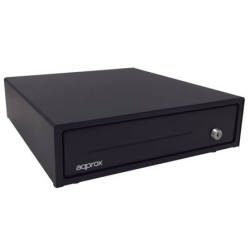 Cajón Portamonedas Approx appCASH33/ Manual y Automático/ Negro - APPCASH33