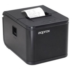 Impresora de Tickets Approx appPOS58AU/ Térmica/ Ancho papel 58mm/ USB/ Negra - APPPOS58AU