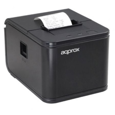 Impresora de Tickets Approx appPOS58AU/ Térmica/ Ancho papel 58mm/ USB/ Negra - APPPOS58AU
