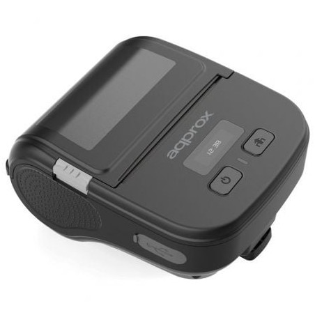 Impresora de Tickets Approx appPOS80PORTABLE/ Térmica/ Ancho papel 80mm/ USB-Bluetooth/ Negra - APPPOS80PORTABLE