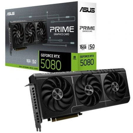 Tarjeta Gráfica Asus Prime GeForce RTX 5080/ 16GB GDDR7 - 90YV0LX1-M0NA00