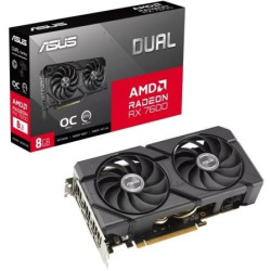 Tarjeta Gráfica Asus Dual Radeon RX 7600 EVO OC/ 8GB GDDR6 - 90YV0LD0-M0NA00