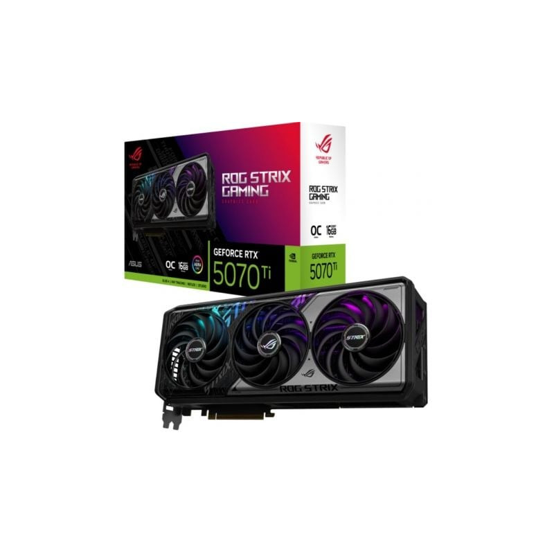 Tarjeta Gráfica Asus ROG Strix OC GeForce RTX 5070Ti/ 16GB GDDR7 - 90YV0M90-M0NA00