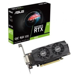 Tarjeta Gráfica Asus GeForce RTX 3050 LP BRK OC Edition/ 6GB GDDR6/ Compatible con Perfil Bajo - 90YV0KQ0-M0NA00