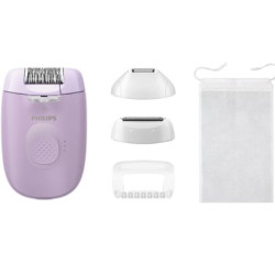 Depiladora Philips Epilator Series 4000 BRE257/ con Batería/ 4 Accesorios - BRE257/00