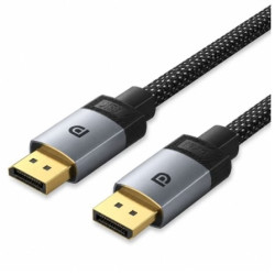 Cable DisplayPort 2.1 16K Vention HGBHI/ DisplayPort Macho - DisplayPort Macho/ 3m/ Gris - HGBHI