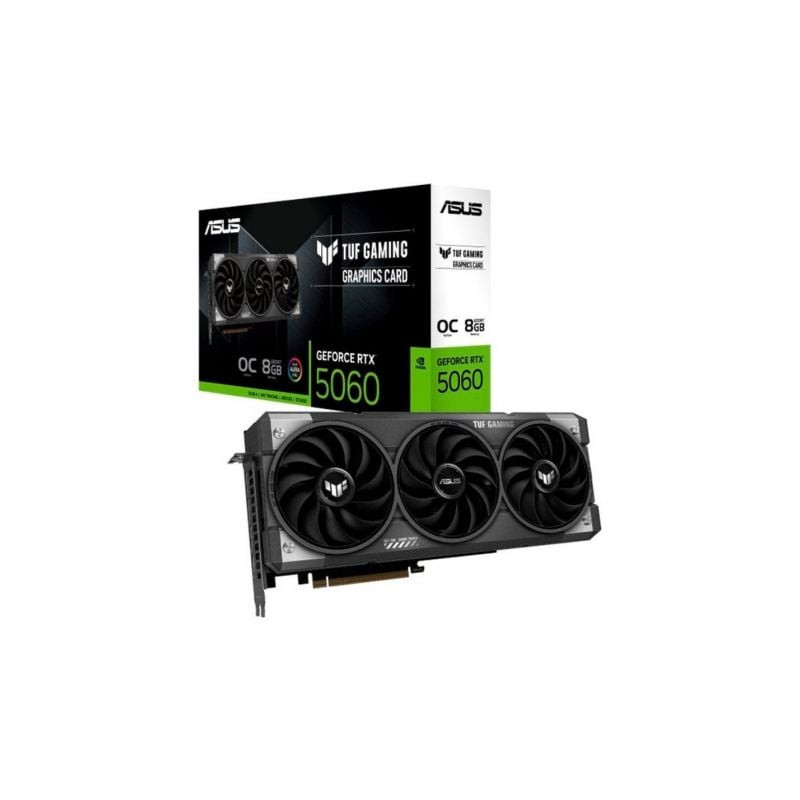 Tarjeta Gráfica Asus TUF Gaming GeForce RTX 5060 OC Edition/ 8GB GDDR7 - 90YV0N00-M0NA00