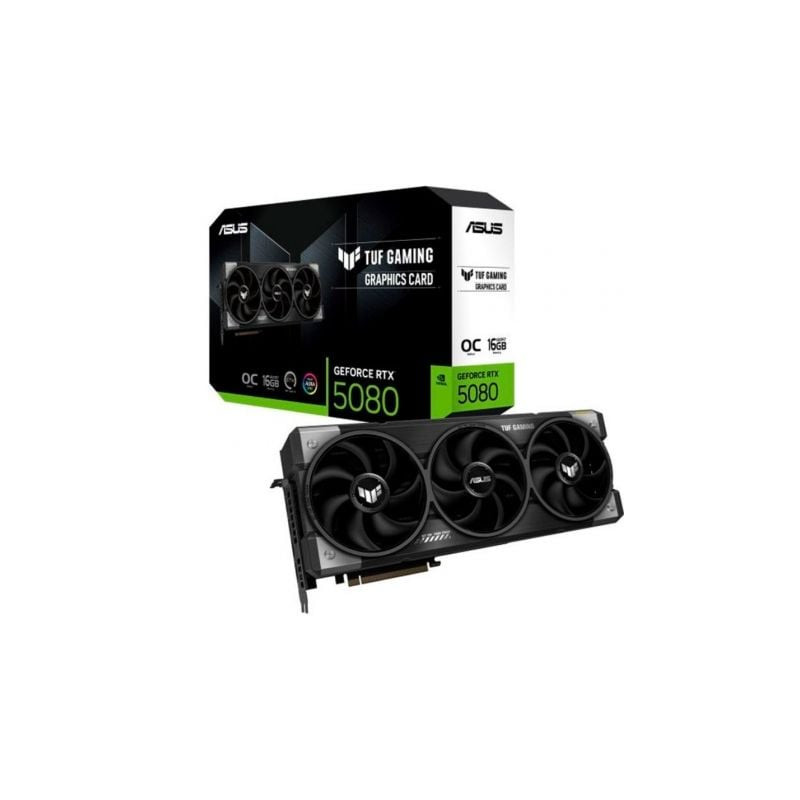 Tarjeta Gráfica Asus TUF Gaming GeForce RTX 5080 OC/ 16GB GDDR7 - 90YV0M30-M0NA00