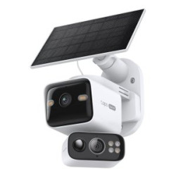 CAMARA EXTERIOR IP WIFI TP-LINK TAPO C645D 2K DOBLE LENTE SOLAR IP65 V. NOCTURNA COLOR 360 IA - TAPO C645D KIT