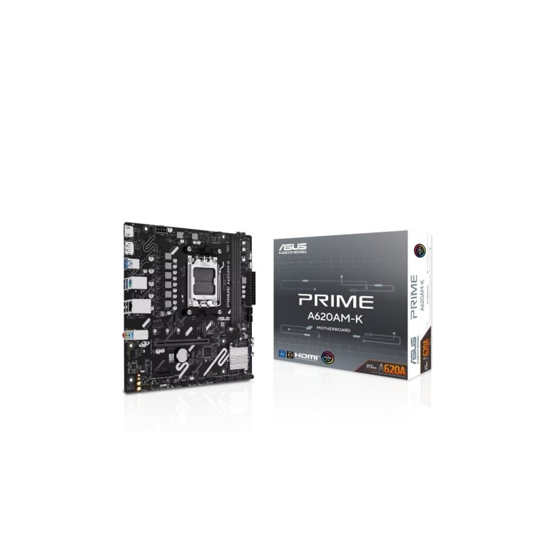 Placa Base Asus A620AM-K Socket AM5/ DDR5/ PCIe 4.0/ Micro ATX - 90MB1GX0-M0EAY0