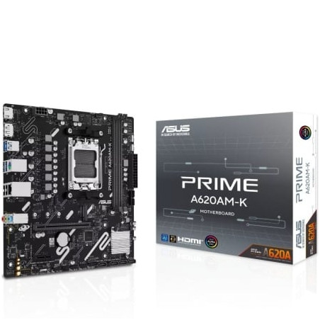 Placa Base Asus A620AM-K Socket AM5/ DDR5/ PCIe 4.0/ Micro ATX - 90MB1GX0-M0EAY0