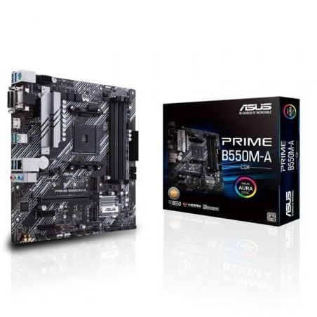 Placa Base Asus Prime B550M-A/CSM Socket AM4/ DDR4/ PCIe 4.0/ Micro ATX - 90MB14I0-M0EAYC
