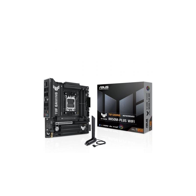 Placa Base Asus TUF GAMING B850M-PLUS WIFI Socket AM5/ DDR5/ PCIe 5.0/ Micro ATX - 90MB1IY0-M0EAY0