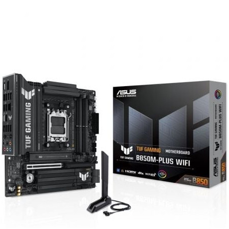 Placa Base Asus TUF GAMING B850M-PLUS WIFI Socket AM5/ DDR5/ PCIe 5.0/ Micro ATX - 90MB1IY0-M0EAY0