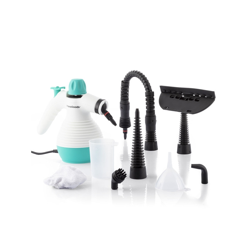 Innovagoods Limpiador a Vapor - 1000W - Autonomia hasta 20Minutos - Capacidad 350ml - Presion 3bar - Cable 2.8m - IPX4 - Incluye