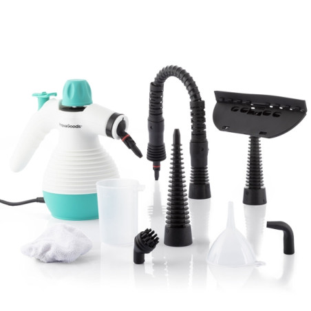 Innovagoods Limpiador a Vapor - 1000W - Autonomia hasta 20Minutos - Capacidad 350ml - Presion 3bar - Cable 2.8m - IPX4 - Incluye