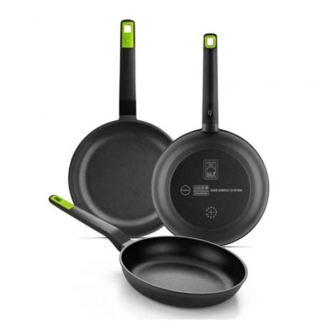 Pack 3 Sartenes Bra Gastro A841202/ Ø20cm/ Ø24cm/ Ø28cm/ Apta para Inducción - A841202