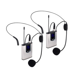 Nk Ig33008Kit Plata Y Negro / Pack De 2 Micrófonos De Solapa - 8435183931469