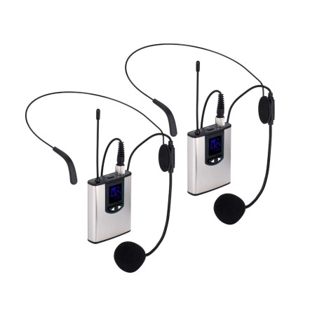Nk Ig33008Kit Plata Y Negro / Pack De 2 Micrófonos De Solapa - 8435183931469